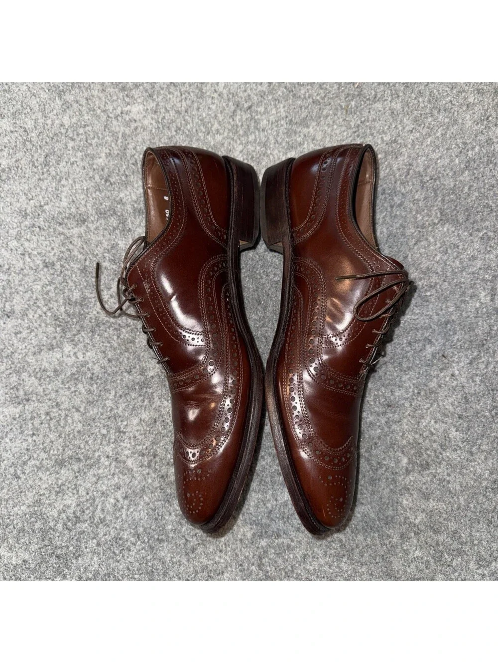 Excellent Condition | Allen Edmonds | Brown Leather Wingtip McKallister Size 12A